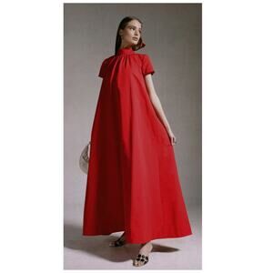 new STAUD Ilana Back Bow Maxi Dress Size XS